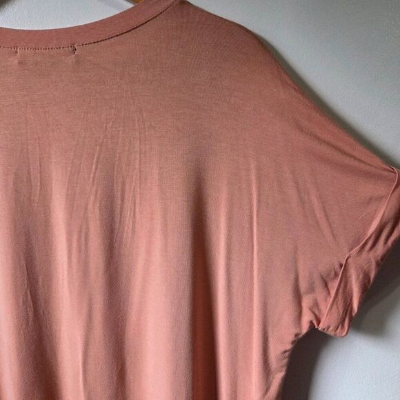 EUC RAE MODE V NECK CUFFED SHORT SLEEVES LOOSE FITTING LONG LINE TEE SIZE SMALL - Picture 10 of 16